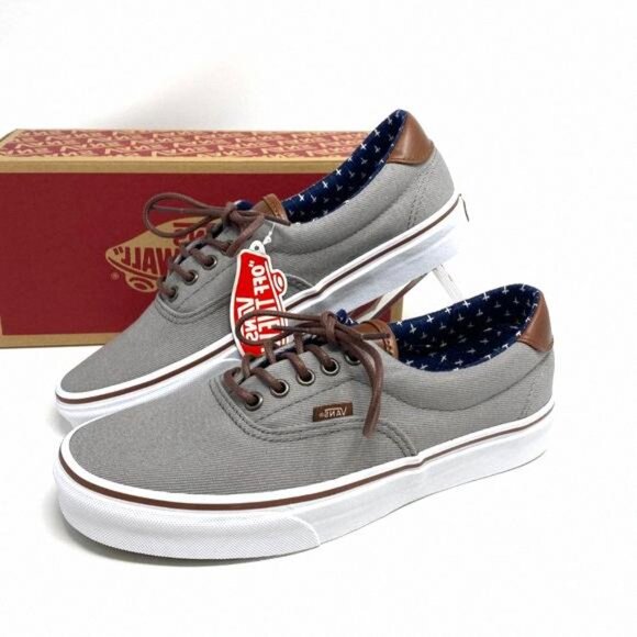 💖MEGA SALE💖Vans Women Era 59 T&L Frost Gray VN000ZMSH0K Lacing Canvas Plus - Picture 9 of 12